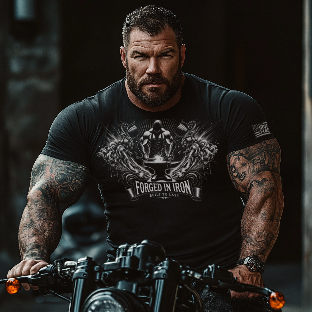 Veteran on motorcycle